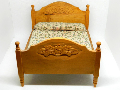 Ancien lit bois miniature - ancien,
