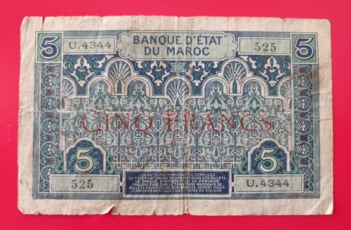 Billet francs banque etat - billet,