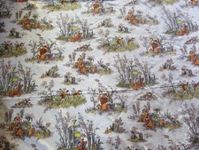 COUPON de TISSU Pascaline VILLON rondo ROMANEX DE BOUSSAC 215 x 125cm  années 60