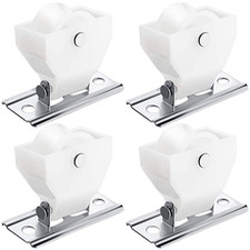 Poulie plastique blanc lot de