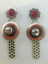 TARATATA - BOUCLES D'OREILLES Designer - PENDANT EARRINGS SIGNED French Creator