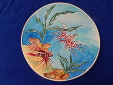 LIMOGES - AQUARELLE / Watercolor - MARIN / Marine - POISSON / Fish - TOP !