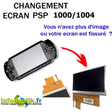 Ecran LCD de remplacement pour Sony PSP FAT 1000/1004