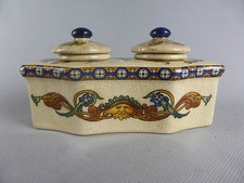 ENCRIER DOUBLE EN CERAMIQUE