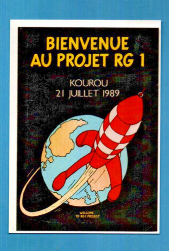 Tintin carte postale - carte,