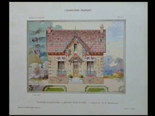 MAISON A ARPAJON - 1910 - GRANDE PLANCHE COULEUR - BONNEMAISON