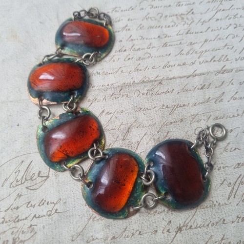 Bracelet vintage email 1970 - vintage,