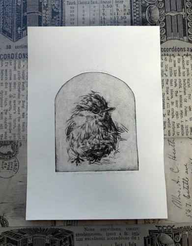 Tirage gravure la - tirage, pointe