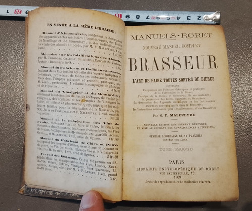 Manuel brasseur - du, brasseur”