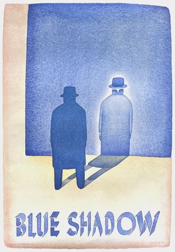 Jean michel folon - affiche, blue