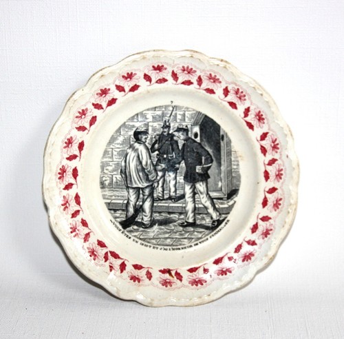 Assiette parlante badonviller - assiette,