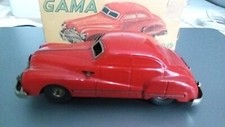 GAMA(Allemagne): BUICK ROADMASTER Rouge en tôle - RARE. Jouet Des Années 50.