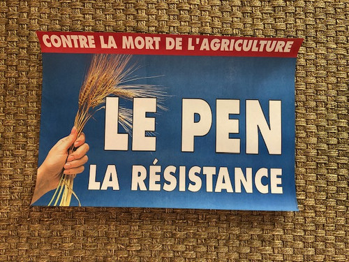 Affiche front national - front,