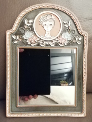Ancienne miroir céramique - ancienne,