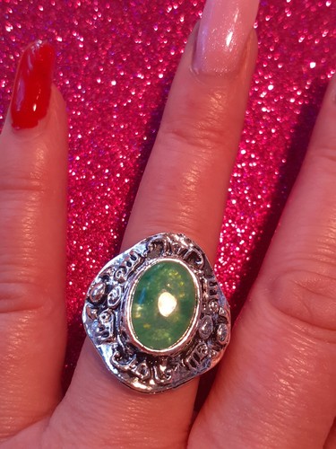 Bague pierre naturel porte