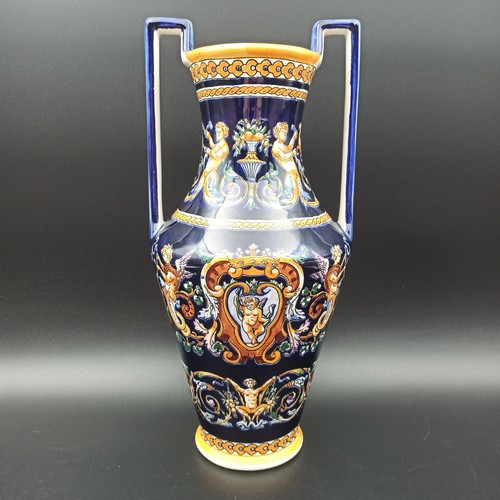 Gien grand vase en - -,