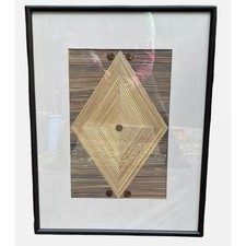 Art Encadré Fait Main Sucre Canne II Décor D'Intérieur