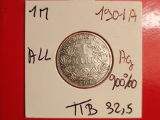 Allemagne 1 Mark 1901 A