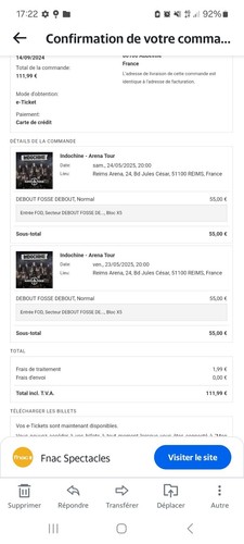 Indochine place concert - place,
