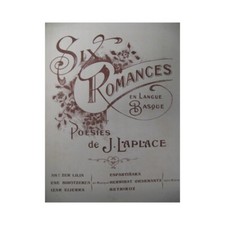 LAPLACE J. 6 Romances en