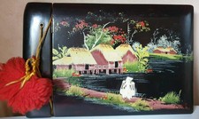 album photo en bois laqué des