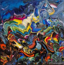 Bruno Cantais  - MAGIC SPACE - Tableau 40x40 cm -