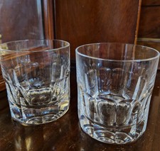 2 verre gobelet à whisky en cristal Saint Louis Estampillé - Modèle Caton