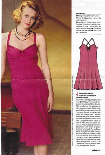 Prima patron robe dos - dos-nu, 36