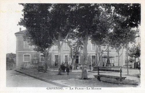 Cpa capendu place la - capendu,