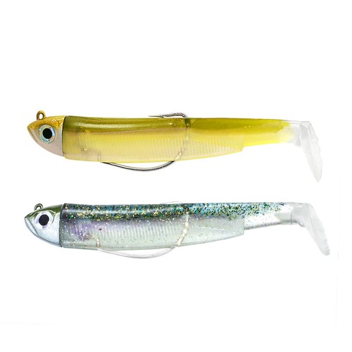 Fiiish black minnow - black, double