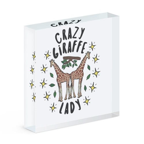 Fou girafe femme stars - fou,