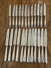 Belle Série de 24 Couteaux  en Métal Argenté ART DECO / ARGENTERIE ANCIENNE