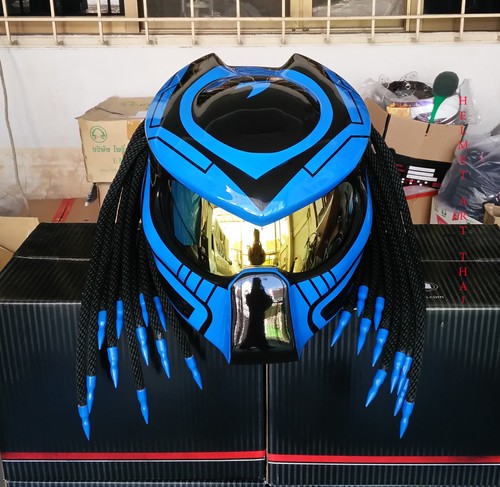 Custom predator moto helmet - predator,