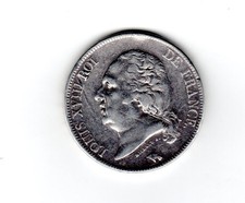 FRANCE LOUIS XVIII  5 FRANCS