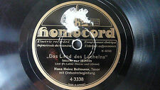 HANS HEINZ BOLLMANN "Das Land des Lächelns" homocord 78rpm 10" Gereinigt