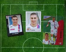 Lot Panini Karim Benzema Rookie à Lyon OL. Foot 2007 2008 2009. Etat excellent