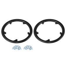 Kit 2 48 dents vélo vélo pédalier chaîne couverture de roue noir