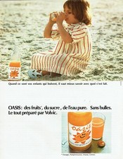  publicité Advertising 0422 1972  Oasis boisson non gazeuse orange