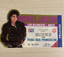 BILLET CONCERT - MICHAEL JACKSON : Concert Parc Des Princes ( FRANCE ) 1988