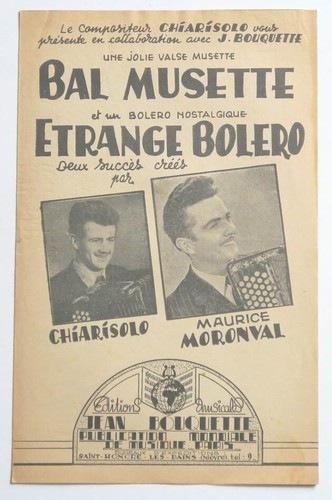 Partition vintage sheet music