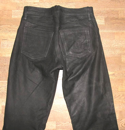 Pantalon cuir pour hommes - pantalon, en