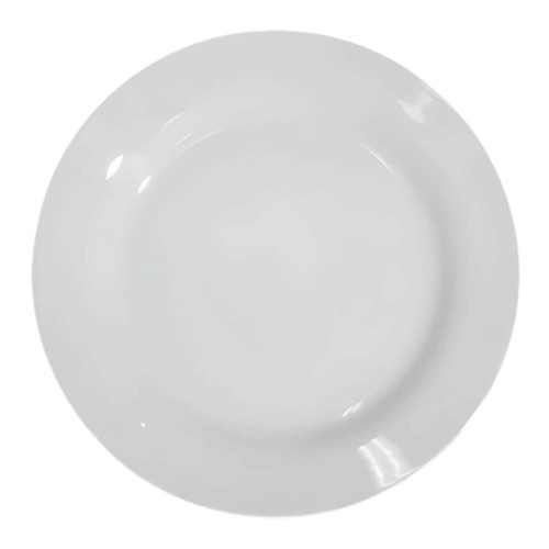 Assiette plate aile blanche - assiette,