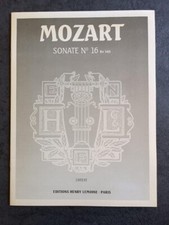 Partition Mozart SONATE N°16