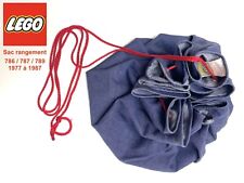 LEGO 786 ou 787 ou 789 sac de rangement jean denim corde rouge 1977-1987 en TBE