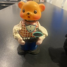 AUTOMATE JOUET MÉCANIQUE OURS PHOTOGRAPHE MS 575 VERS 1975VINTAGE COLLECTOR