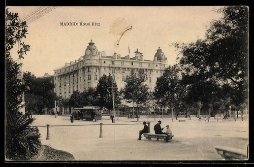 Carte postale madrid hôtel - postale,