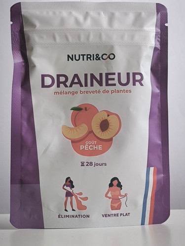 Nutri draineur goût pêche - nutri&co,