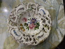 Assiette Ancienne En Porcelaine ajourée