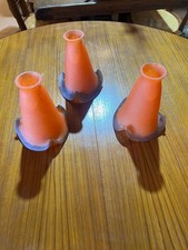 3 tulipes verre orange pour