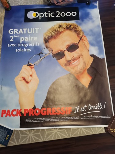 Affiche publicitaire johnny - affiche,